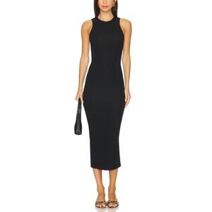 Aexae Classic Black Tank Midi Dress Size M